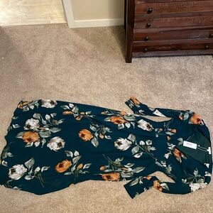 NWT Baltic Born Olivia Maxi Dress Deep Topaz Floral XL